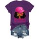 thumbnail image 4 of MHFRRA Camiseta Informal de Manga Larga con Estampado y Cuello Redondo, Sudadera deportiva, Suave, Cómoda y Moderna, Ideal para Uso Diario y Actividades de Ejercicio Ligero. Púrpura, 4 of 4