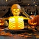 thumbnail image 4 of Esqueleto de Halloween con Luz Electrónica | Decoración para Fiestas de Fantasmas | Plástico | Blanco | 11X10X6Cm | 1 Unidad, 4 of 6