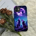 thumbnail image 6 of Punmada Compatible with iPhone 11 Glossy Case For Girl Boy Full Body Protective Hard Shell Esthetics Pattern Purple Moon Wolf, 6 of 7