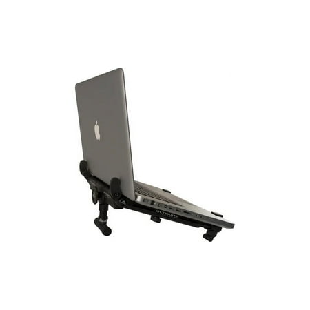UPC: 0784887175111 | Ultimate Support HYM100QR Dynamic Laptop Stand – Mounts to 5/8-in Threaded Stand