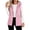 Pink, variant on Stamzod Womens Vest Casual Hooded Sleeveless Fleece Lined Outerwear Vests Winter Coat with Pockets