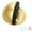 Gold, variant on Door Stop, Adhesive Floor Door Stopper for Bottom of Door Stainless Steel No Drill Door Stoppers Wall Protector Rubber Bumper, 2 Pack Floor Mounted Door Stops, Black