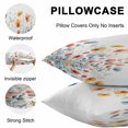 thumbnail image 5 of Throw Pillow Covers 20x20 Inch Set of 2, Spring Floral Waterproof Outdoor Pillow Covers, Watercolor Elegant Summer Botanical Decorative Cushion Pillowcases for Couch, Sofa, Bed, Garden, Patio, 5 of 9
