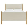thumbnail image 6 of Platform Bed Frame, Queen, Ivory White, Fabric, Hotel Bedroom, Modern Contemporary, HB38189, 6 of 9