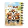 thumbnail image 2 of Hello Fall Autumn Corgi Pumpkins Pickup Truck Spiral Bound Journal Welsh Corgi Dog Lover Gifts Idea 5x7in Spiral Notebook - 13011, 2 of 5