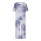 thumbnail image 3 of Pijamas de Verano para Mujeres, Suelto Impreso Manga Corta Superior Y Pantalones Recortados, Cuello Redondo Casual, 3 of 6