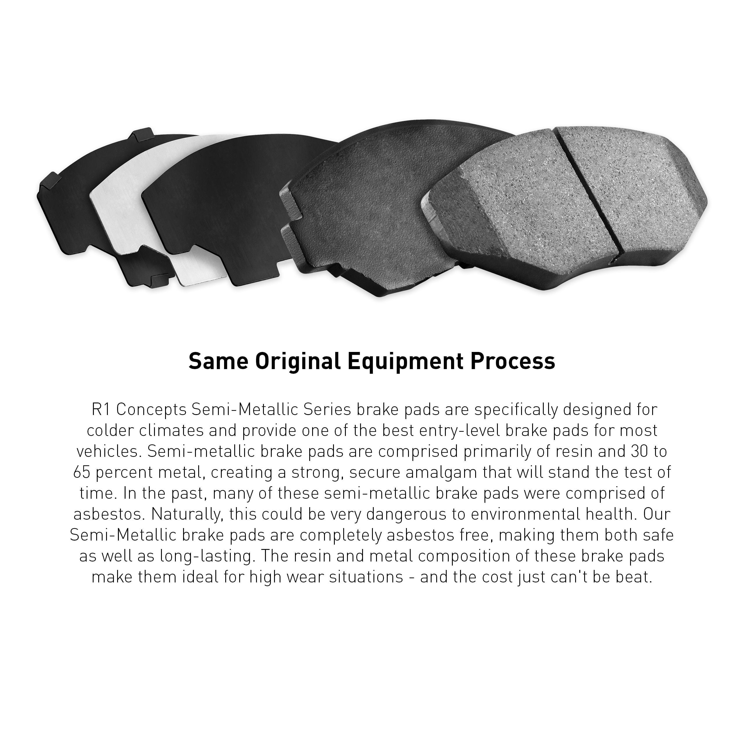 Front R1 concepts Semi-Metallic Series Brake Pads 2311-0180-00 