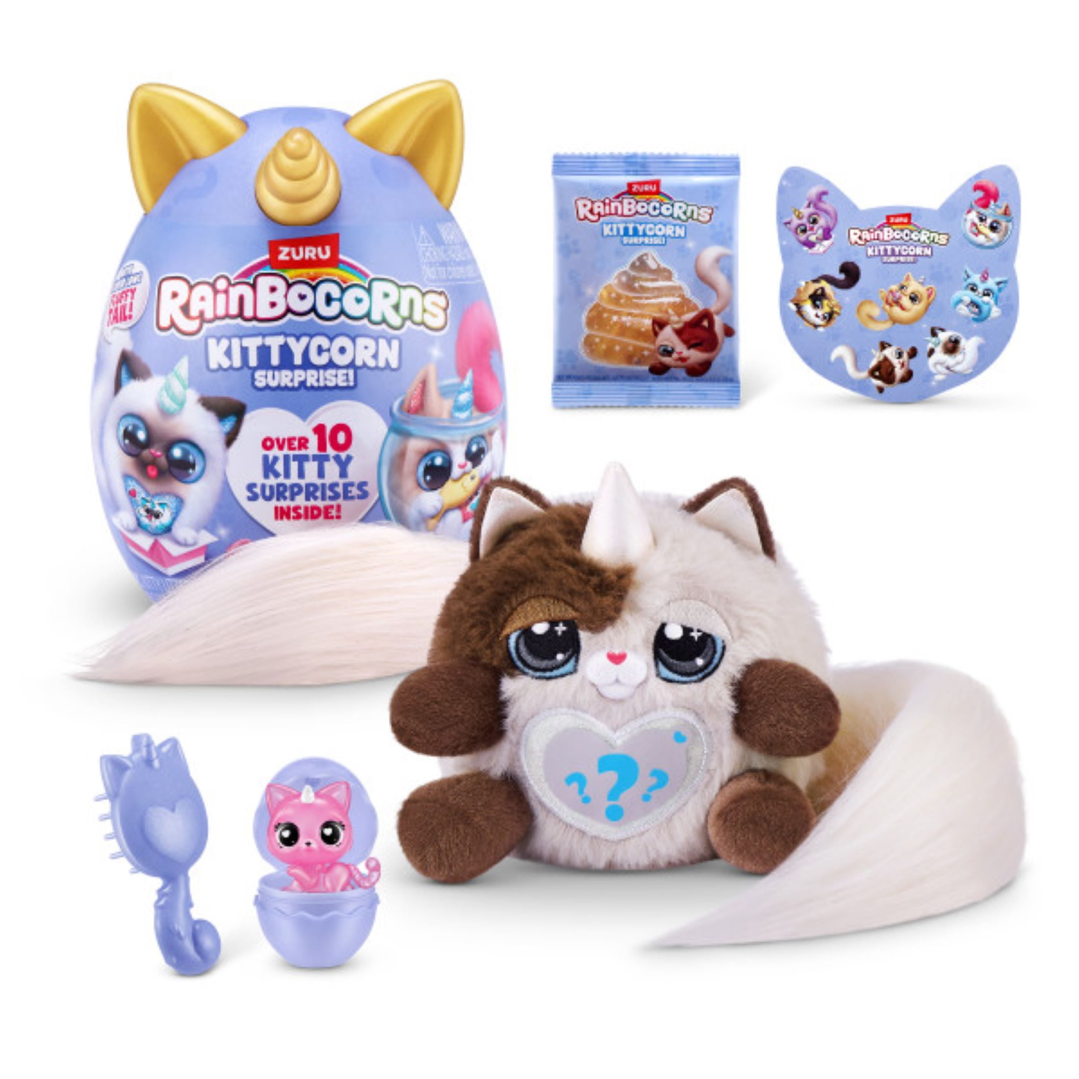 poppypuppy☆ Rainbocorns Scented Puppycorn Plush Toy with Surprises, Scented
