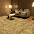 thumbnail image 2 of Casavani Cotton Brown Kilim Flat Weave Carpet Geometric Bedroom Rug 10x10 feet, 2 of 5