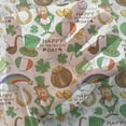 thumbnail image 3 of St. Patrick's Day Tulle Curtains with Rod Pocket, Irish Party Pattern Beer Leprechaun Flag Hearts Rainbow Gold Shamrock, Sheer Drape for Wedding Party 2 Panels, 7 Sizes, Multicolor, by Ambesonne, 3 of 3