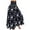 A-Black67, variant on Womens Pants High Waist Wide Leg Skort Vintage Floral Printed Casual Loose Fit Trousers Elegant Daily Culottes Bottoms