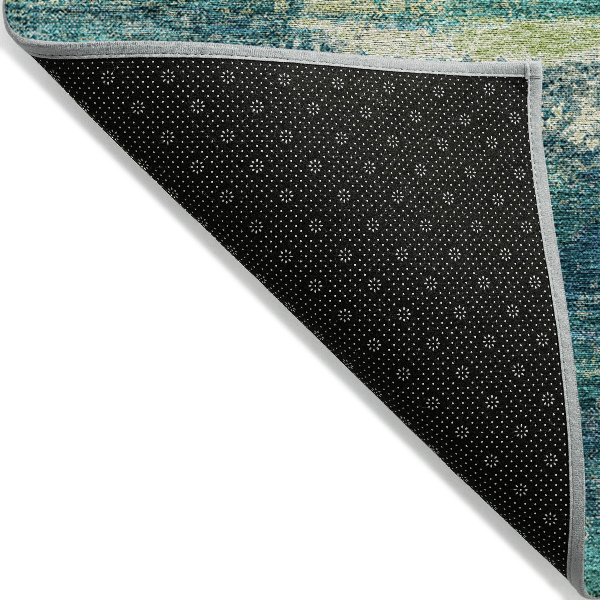 Addison Rugs Chantille Indoor/Outdoor Transitional Geometric, Abstract Emerald Washable Rectangle Rug, 2'6" x 3'10"