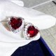 thumbnail image 1 of Anillos de corazón CC para mujer, Color plata, boda, compromiso, joyería nupcial, piedra de Zirconia cúbica, anillo elegante, accesorios CC829 Tan Jianjun unisex, 1 of 2