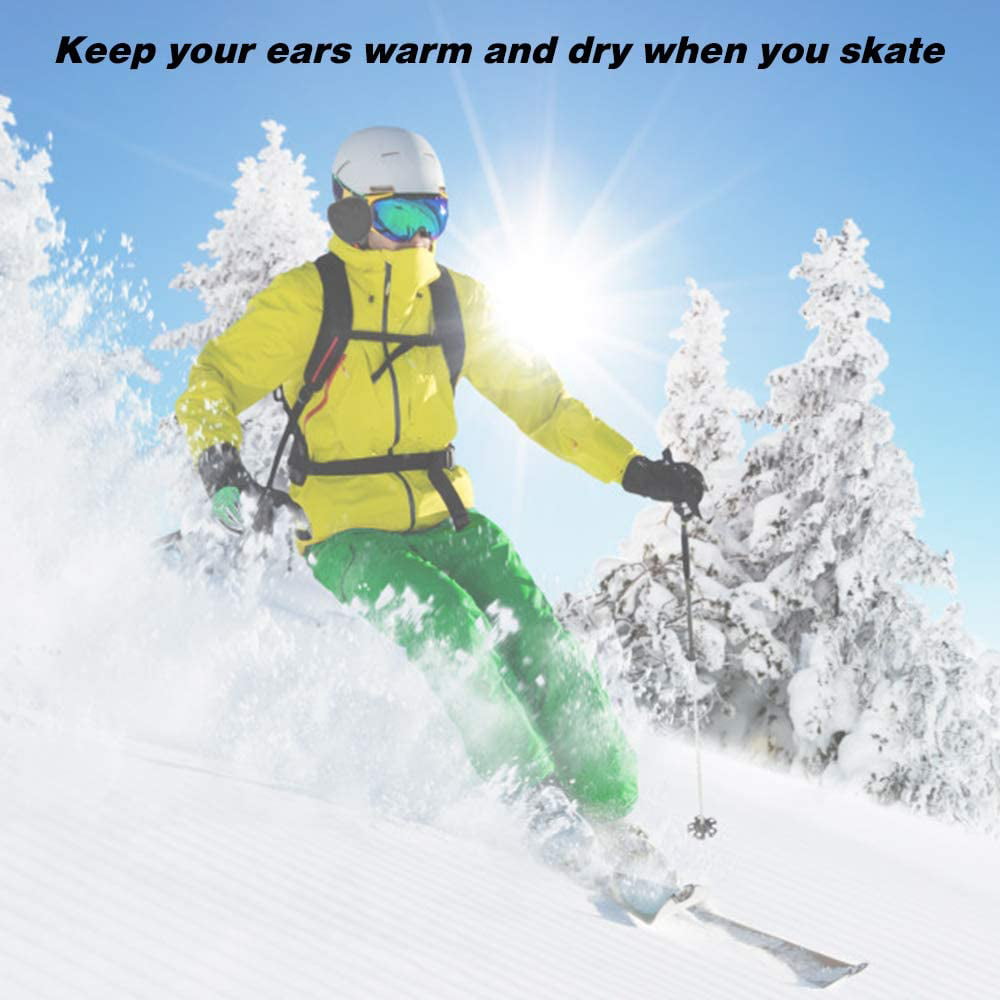 Skiing Unisex Foldable Ear Warmers Winter Warm Fleece Earmuffs For Men Women Outdoor Biking 