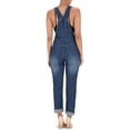 thumbnail image 4 of G-Style USA Women's Casual Slim Fit Adjustable Strap Denim Bib Overalls, up to 6X, 4 of 6