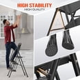 thumbnail image 5 of LUISLADDERS 3 Step Ladder with Handrails, Folding Step Stool with Widened Anti-Slip Pedal, 500lbs Lightweight Step Ladder 3 Step Folding, Multi-use for Home Kitchen Pantry Office, Black, 5 of 9