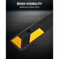 thumbnail image 5 of 2Pcs Reflective Rubber Parking Curb, Wear-resistant Wheel Stopper for Garage & Lot, 5 of 7