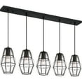 thumbnail image 2 of Ashley Harbour Transitional 5-Light Ceiling Hanging Pendant Lights, Black, 2 of 4