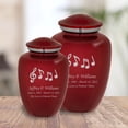 thumbnail image 5 of Music Notes Cremation Urn - 6 Colors - 2 Sizes, 5 of 26