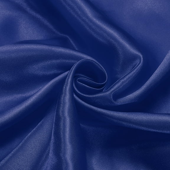 Navy Blue Satin Fabric by the Yard, 2 Yards 60" Wide Silky Satin Fabric Solid Satin Cloth Fabric for Bridal Dress Wedding Decorations Crafts Sewing