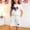 White, variant on Amidoa Girls 2 Piece Outfits Summer Clothes Short Sleeve Cotton Floral Print T-Shirt and Shorts Casual Kids Clothing Sets Red Size 5T