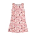 thumbnail image 3 of LTTVQM Girls Easter Dress Egg Bunny Print Funny Sleeveless Sundress Comfortable Crew Neck Midi Dress Fashion A-Line Dresses Pink 9-10 Years, 3 of 5