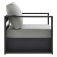 thumbnail image 3 of Modway Tahoe Outdoor Patio Powder-Coated Aluminum Armchair in Gray Gray, 3 of 8