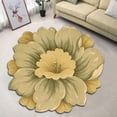 thumbnail image 1 of LEFU for Lotus Flower Round Carpet Chinese Style Floor Mat Bedside Rug Non-Slip Absorbent Kitchen Bathroom Living Room Entrance Soft Polyester Crystal Velvet 40x40cm, 1 of 10