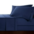 thumbnail image 2 of CHUNYI 1600 Thread Count Cotton Blend Sheet Set (CaliforniaKing, Navy Blue), 2 of 6