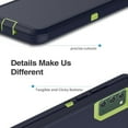 thumbnail image 6 of for Galaxy Note 20 5G Case, Heavy Duty Protective Case with [3 Layers] Rugged Rubber Shockproof Protection Cover for Samsung Galaxy Note 20(Dark blue/Green), 6 of 11