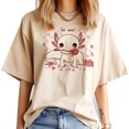 thumbnail image 3 of Camisetas Axolotl para mujer, ropa de calle de diseñador, ropa de manga japonesa para mujer, 3 of 5