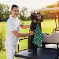 thumbnail image 6 of Lsque Christmas Trees Premium Golf Towel - Ultra Absorbent and Quick Drying Microfiber Towel with Carabiner - Gift for Men -24" X 16", 6 of 8