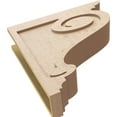 thumbnail image 6 of 6"W x 24"D x 24"H Thin Scroll Rough Cedar Woodgrain TimberThane Corbel, Primed Tan, 6 of 6