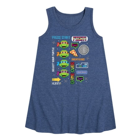 

Teenage Muntant Ninja Turtle - Icon Cluster - Toddler and Youth Girls A-line Dress