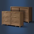 thumbnail image 6 of OAKHAM 6 Drawer Dresser, Wooden Chests of Drawers, Modern Large Dressers for Bedroom, Special Walnut, 6 of 7