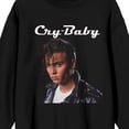 thumbnail image 6 of Cry-Baby Pose Graphic Women's Black Sweatshirt-Small, 6 of 7