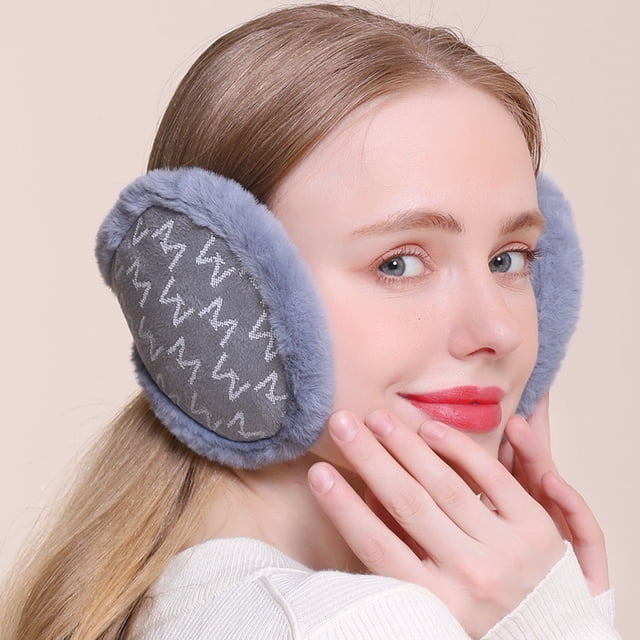 New Thickened Plush Warm Earmuffs Winter Men‘s Ear Protection Ear Warm Solid Color Student Cold-proof Rear Wear Earmuffs