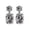 White, variant on BNNG Christmas Crystal Earrings Fashion Exquisite Ice Flower Ladies Earrings Beautiful Creative Ear Jewelry Chritmas Glamour Earrings Christmas Sparkle Earrings