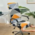 thumbnail image 5 of Stretch Printed Computer Office Chair Covers,Desk Rotating Chair Slipcovers Removable Washable Anti-Dust Spandex Chair Protector Cover for Office Chair-L(17.7-23.5inch)-12, 5 of 8