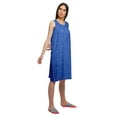 thumbnail image 3 of Moomaya Printed Sleeveless Nightdress For Ladies Button Placket Nightwear, 3 of 6