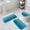 Turquoise, variant on Turquoise White Ombre Bath Mat 3 Piece Bathroom Rug Set, Modern Country Abstract Stripes Non Slip Bath Rug Contour Mat and Toilet Lid Cover, Absorbent Shower Mats Soft Bath Rugs and Mats Sets