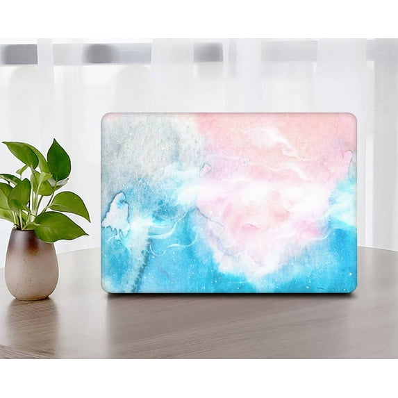KSK KAISHEK Only Compatible Old MacBook Pro 15 inchs Case 2015 - 2012 Released Model A1398, Plastic Hard Case Cover + Black Keyboard Cover, Marble 207