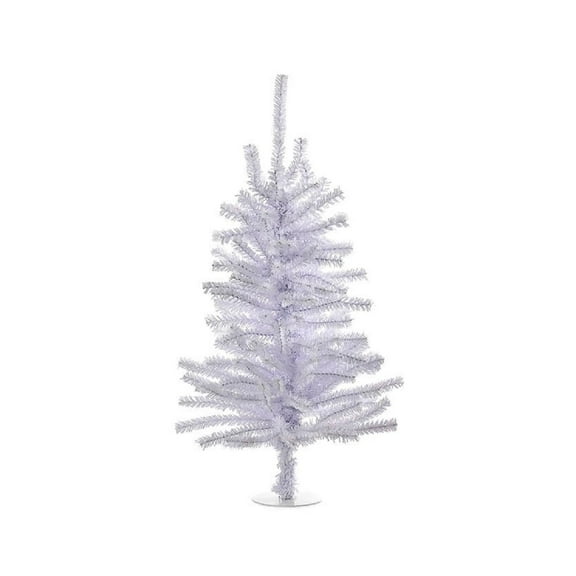 Miniature White Shiny 18 Inch Christmas Tree with 140 Branch Tips TR2155W New by Kurt Adler