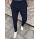 thumbnail image 1 of Pantalones de chándal con cordón para hombre, Jogger informal de cintura elástica con detalles de pliegues, estilo callejero, diario, negocios ligeros, 1 of 5