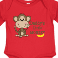 thumbnail image 4 of Inktastic Daddy's Little Monkey Boys or Girls Long Sleeve Baby Bodysuit, 4 of 5