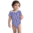 thumbnail image 3 of Daiia Daisies Flowers Printed Unisex-Baby Short Sleeve Onesies Bodysuits Baby Climbing Clothes Soft and Comfortable Romper with Expandable Shoulder Design-12 Months, 3 of 8