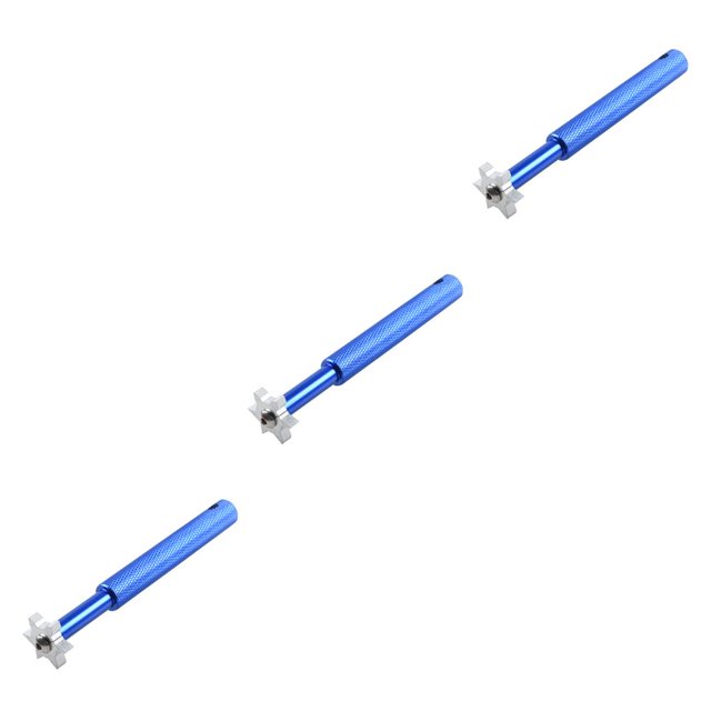Yuarrent Golf Groove Sharpener Regroover Mango antideslizante de acero inoxidable Cuña 6 cabezales Herramienta de limpieza Herramienta manual Type1 NO1