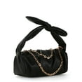 thumbnail image 3 of Be Cool by Be Cool Women's Faux Leather Scrunch Crossbody Handbag, Black, 3 of 4