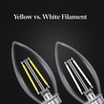 thumbnail image 5 of Feit White B10 E26 (Medium) Filament LED Bulb Soft White 60 Watt Equivalence 2 pk, 5 of 7