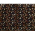 thumbnail image 4 of oneOone Georgette Viscose Fabric Leaves & Floral Block Print Sewing Fabric BTY 42 Inch Wide, 4 of 4